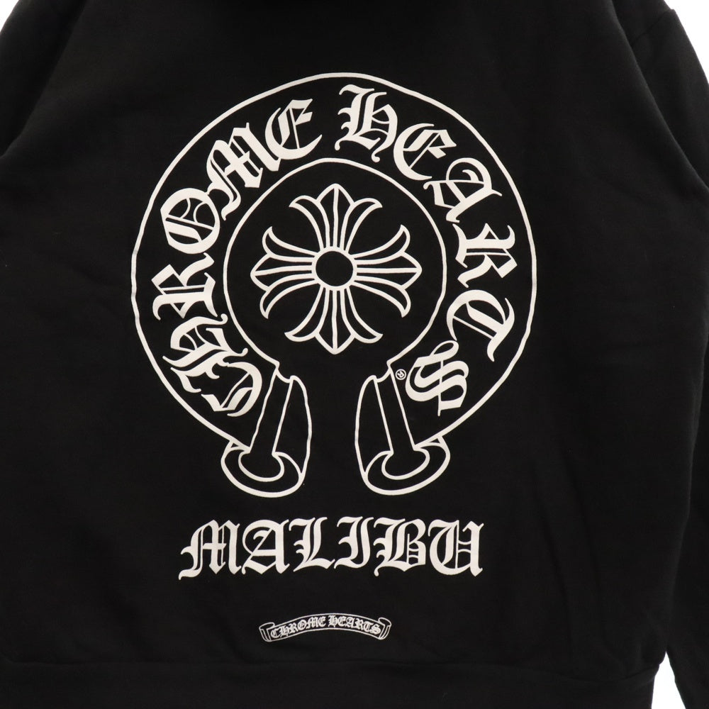 CHROME HEARTS(クロムハーツ) Malibu Horseshoe Pullover Hoodie マリブ限定 ホースシューフーディ プルオーバーパーカー ブラック