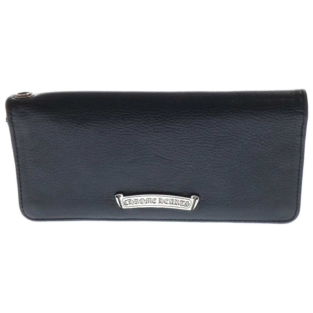 CHROME HEARTS(クロムハーツ) LNG SNGL FLD TIPS シングルフォールド レザーウォレット 長財布 ブラック
