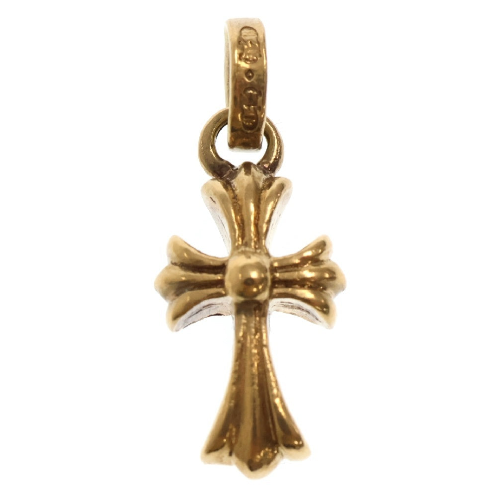 CHROME HEARTS(クロムハーツ) 22K CRS BBYFAT AFT DIA ベイビーファットクロス アフターダイヤ ペンダントトップ ゴールド BCA035