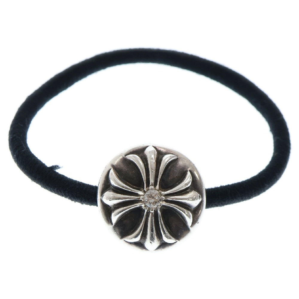 CHROME HEARTS(クロムハーツ) HAIRBAND AFT DIA クロスボール ヘアバンド ヘアゴムコンチョ アフターダイヤ シルバー