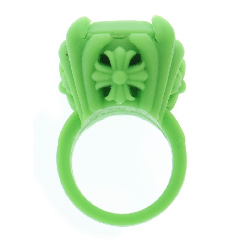 CHROME HEARTS(クロムハーツ) COCK&TAIL PLSTC RING シリコンラバー カクテルリング グリーン