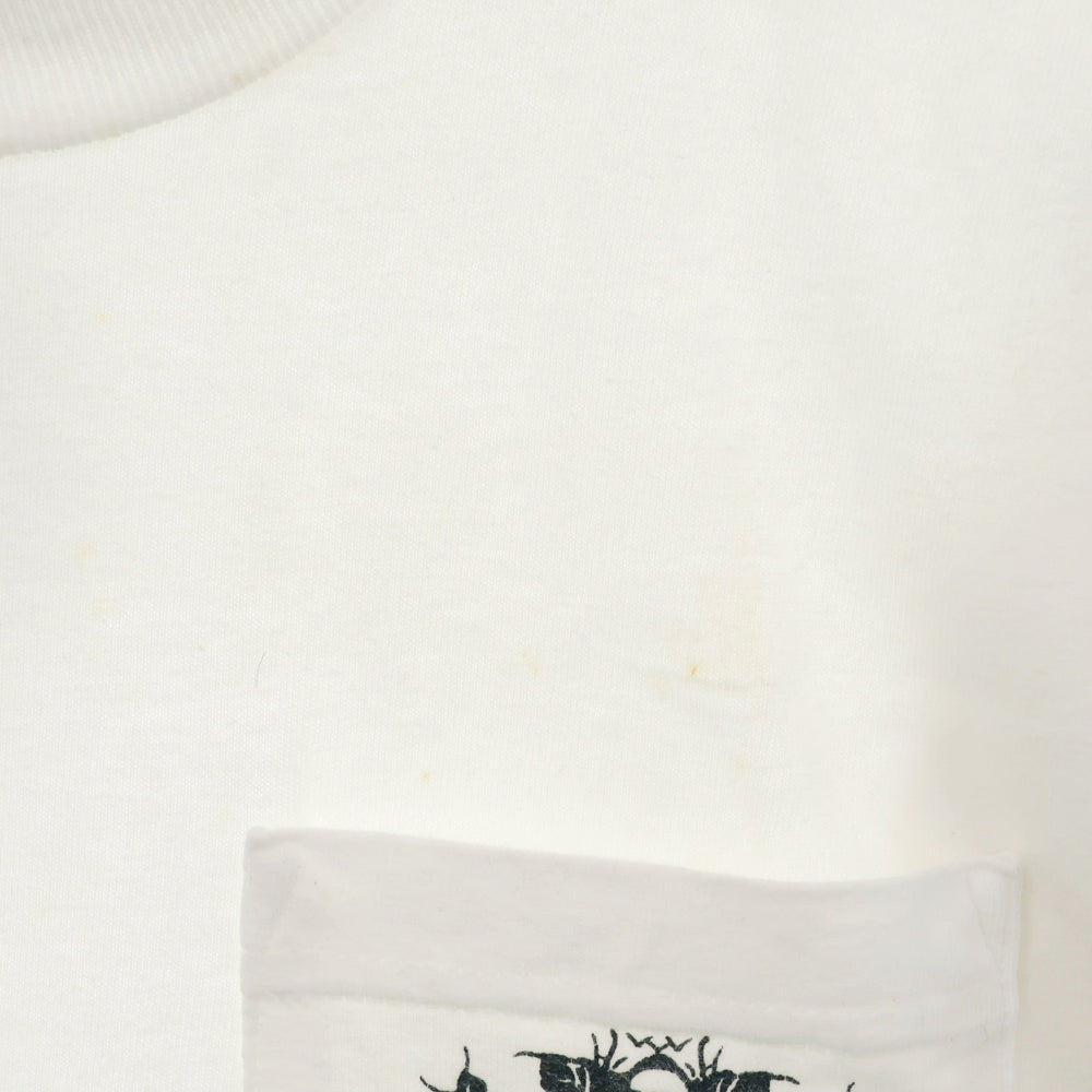 CHROME HEARTS(クロムハーツ) OLD Dagger logo L/S Tee オールドモデル ダガーロゴプリント長袖Tシャツ ホワイト