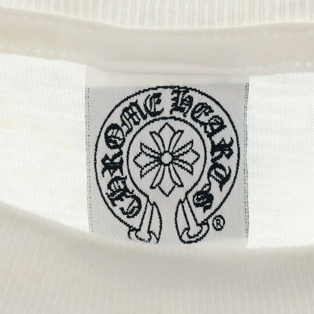 CHROME HEARTS(クロムハーツ) OLD Dagger logo L/S Tee オールドモデル ダガーロゴプリント長袖Tシャツ ホワイト