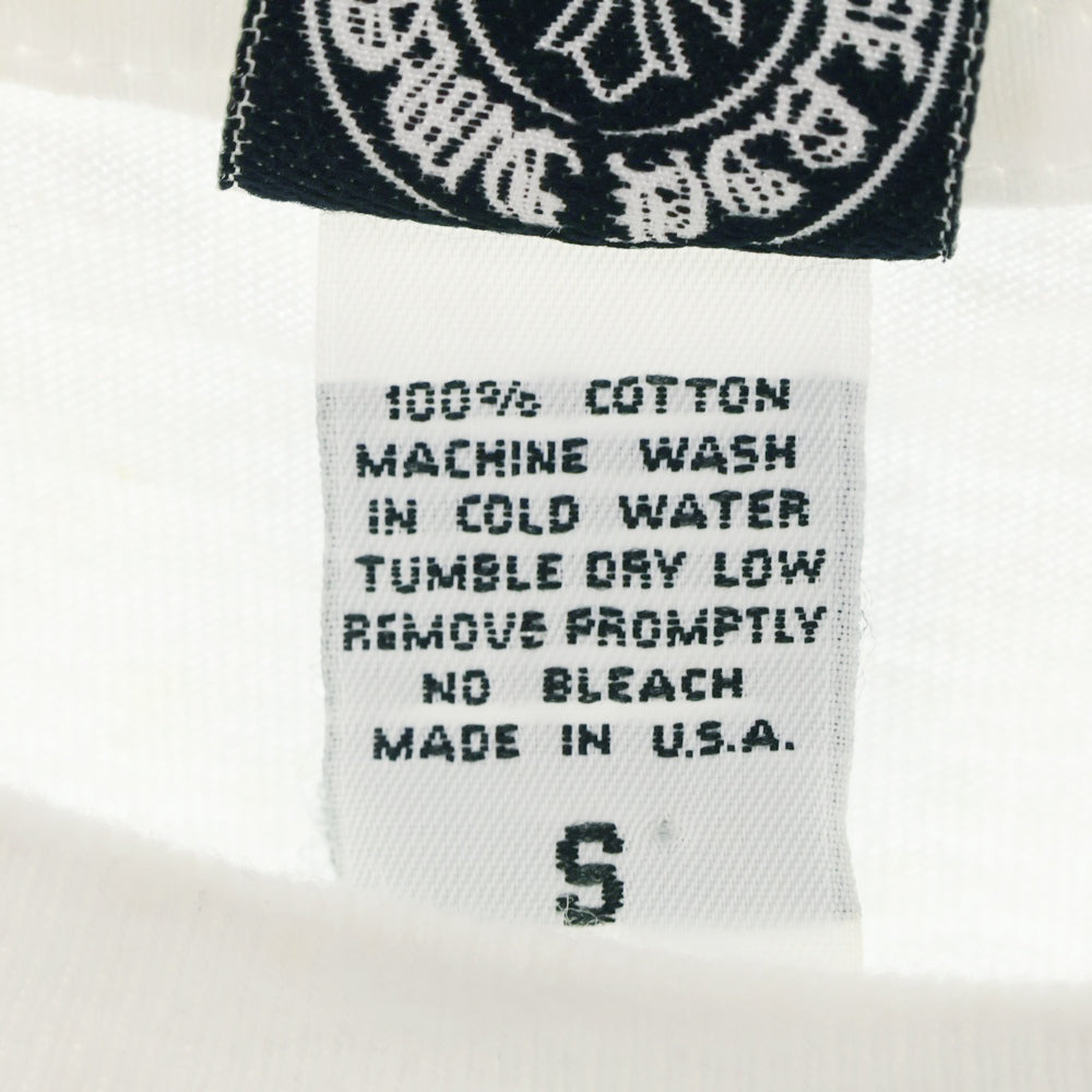 CHROME HEARTS(クロムハーツ) OLD Dagger logo L/S Tee オールドモデル ダガーロゴプリント長袖Tシャツ ホワイト