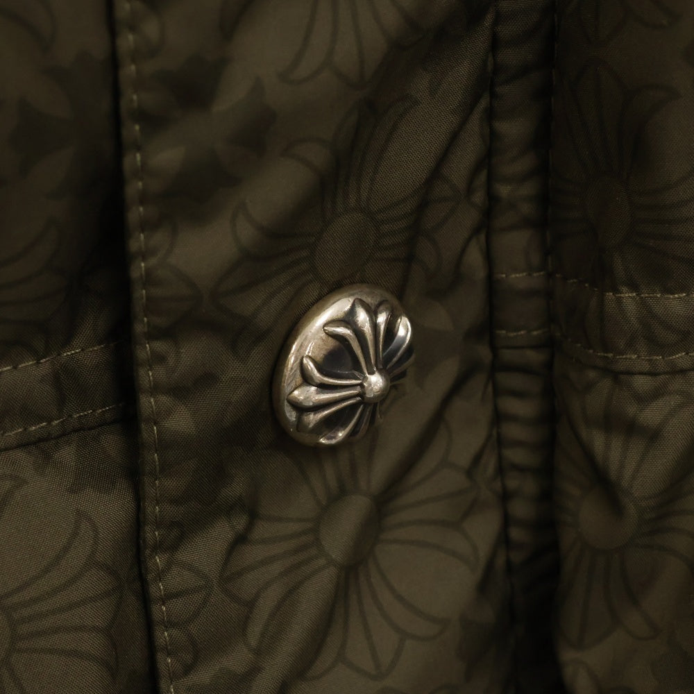 CHROME HEARTS(クロムハーツ) STIFF V2 FBRC スティッフ CHプラス総柄クロスボールボタンダウンジャケット カーキ
