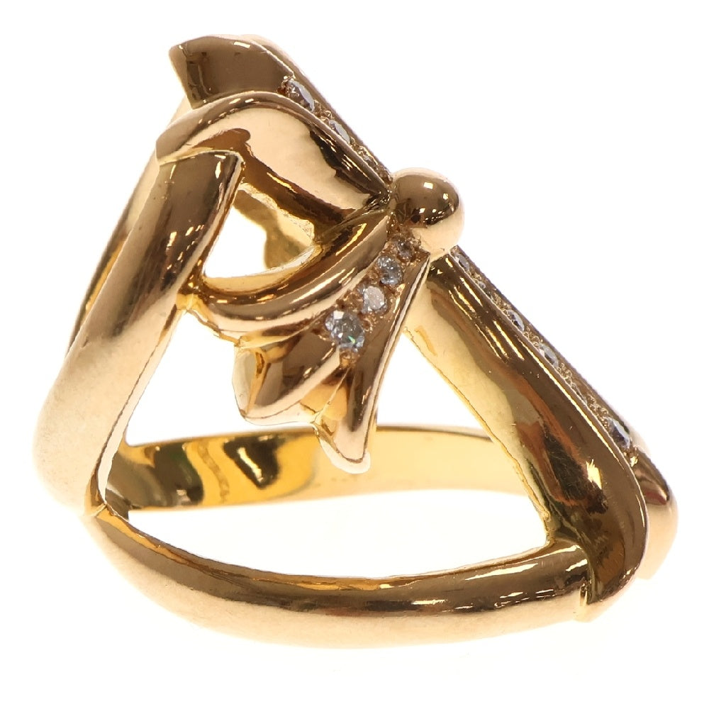 CHROME HEARTS(クロムハーツ) 22K INFINITY CRS AFTER P DIA W CNTR CTN 22Kインフィニティクロス アフターPAVEダイヤ ゴールドリング