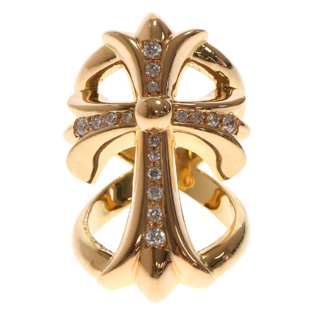 CHROME HEARTS(クロムハーツ) 22K INFINITY CRS AFTER P DIA W CNTR CTN 22Kインフィニティクロス アフターPAVEダイヤ ゴールドリング