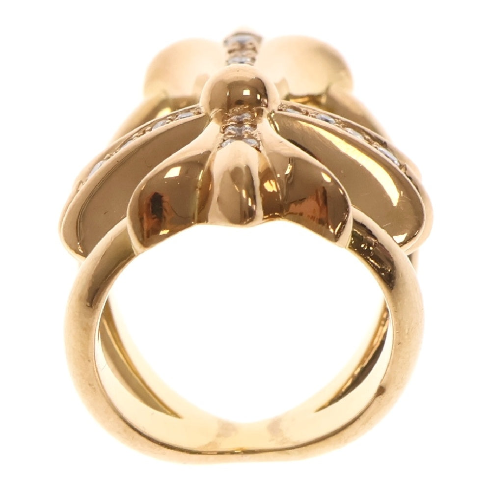 CHROME HEARTS(クロムハーツ) 22K INFINITY CRS AFTER P DIA W CNTR CTN 22Kインフィニティクロス アフターPAVEダイヤ ゴールドリング