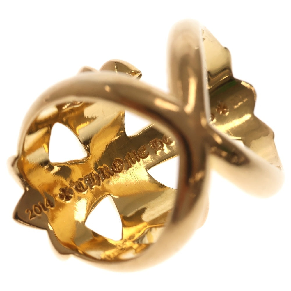 CHROME HEARTS(クロムハーツ) 22K INFINITY CRS AFTER P DIA W CNTR CTN 22Kインフィニティクロス アフターPAVEダイヤ ゴールドリング