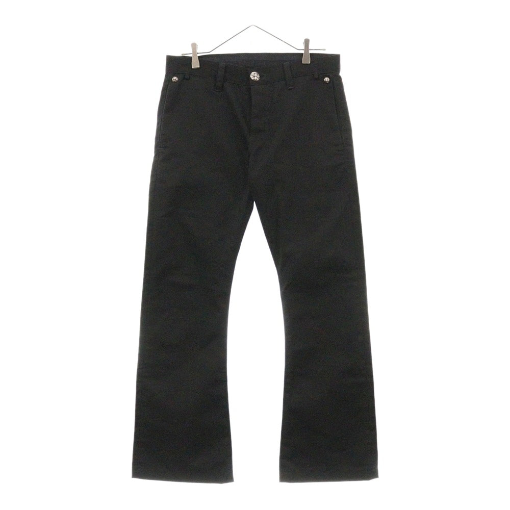 CHROME HEARTS(クロムハーツ) CHINOS レザー切替チノロングパンツ JVPタグ
