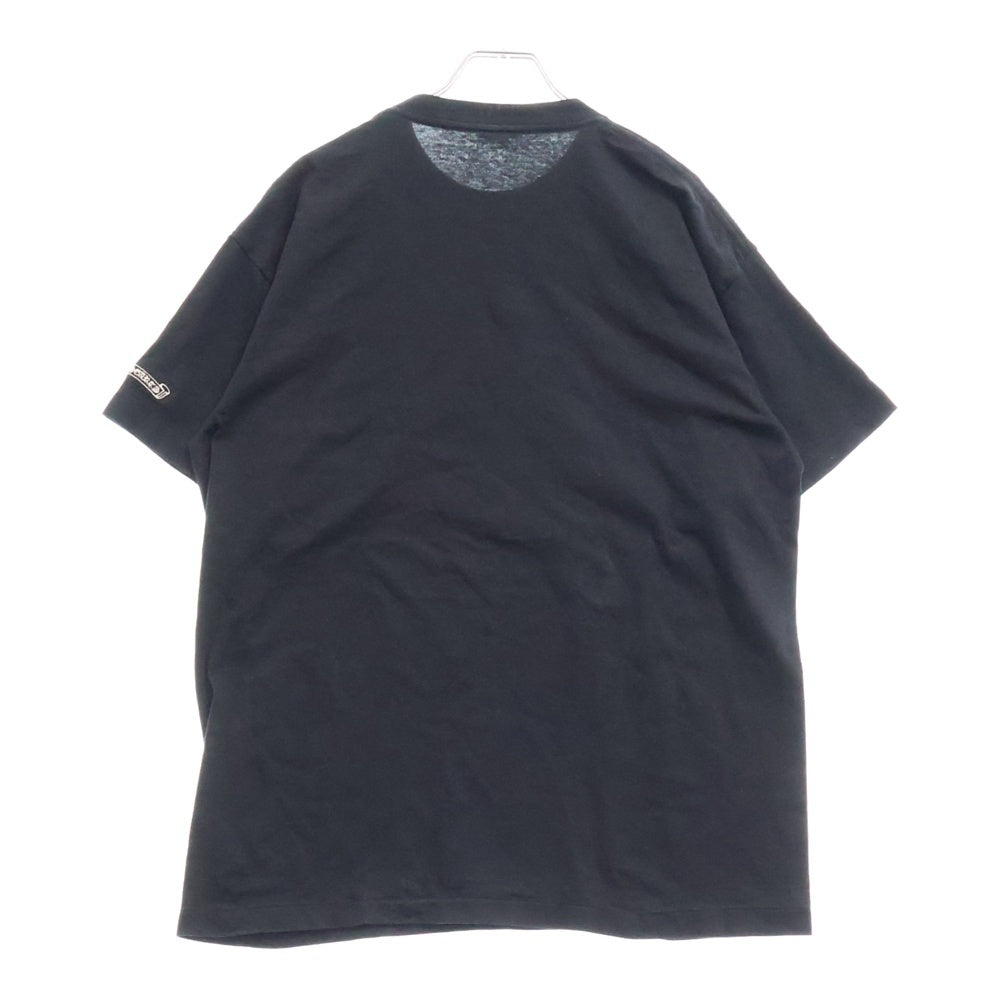 CHROME HEARTS(クロムハーツ) OLD フロントホースシュー刺繍 半袖Tシャツ カットソー ブラック