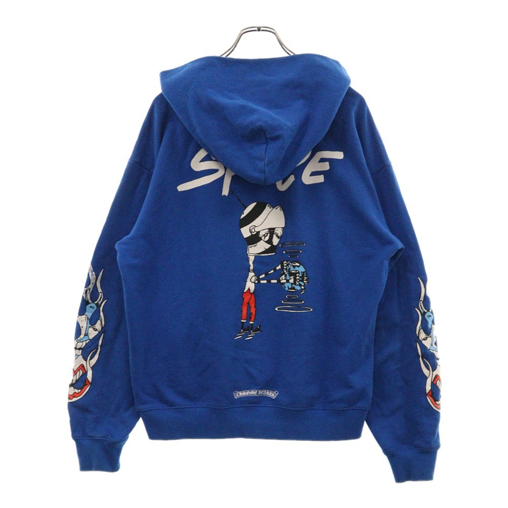 CHROME HEARTS(クロムハーツ) PPO SPACE HD PLVR MATTY BOYバックプリントプルオーバーパーカー