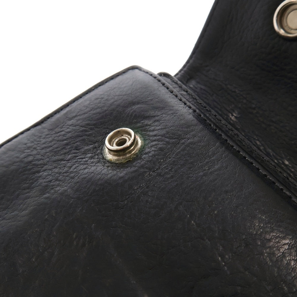 CHROME HEARTS(クロムハーツ) WAVE ウェーブ レザーウォレット 財布 ブラック BCA374