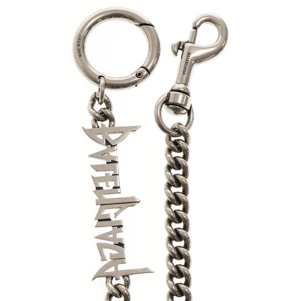 BALENCIAGA(バレンシアガ) タイポロゴウォレットチェーン シルバー