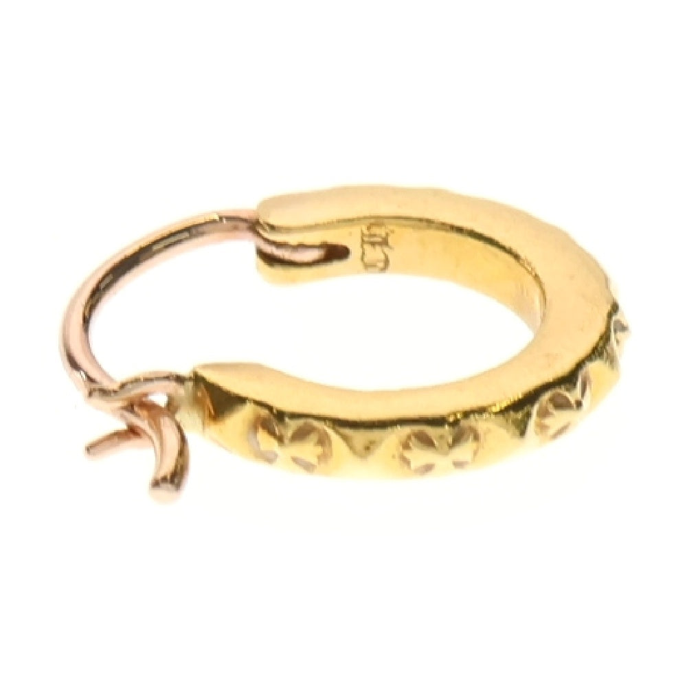 CHROME HEARTS(クロムハーツ) 22K HOOP TFP TINY ゴールドピアス