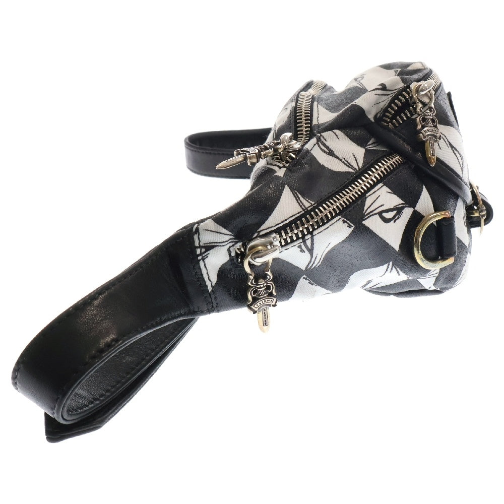 CHROME HEARTS(クロムハーツ) ×MATTY BOY PRO 99 EYES SNAT PACK MINI ×マッティボーイ プロ 99 アイズスナットパックミニ ダガージップ ガンスリンガーベルト レザー ボディーバッグ