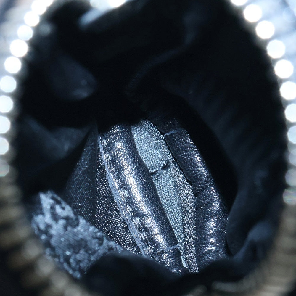 CHROME HEARTS(クロムハーツ) MICRO TAKA マイクロタカ クロスパッチ付きレザーエアポッズAirPodsケース ブラック