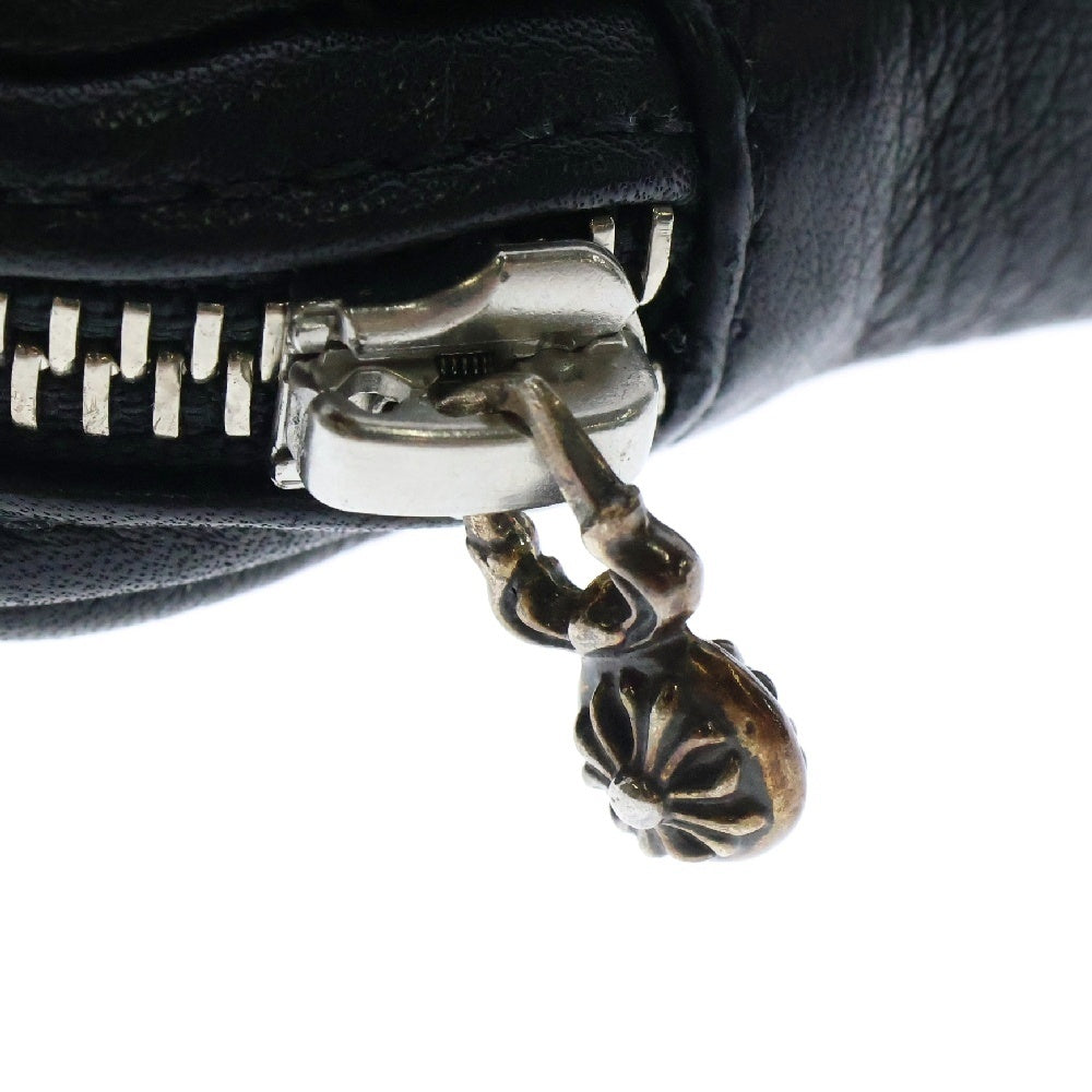 CHROME HEARTS(クロムハーツ) MICRO TAKA マイクロタカ クロスパッチ付きレザーエアポッズAirPodsケース ブラック