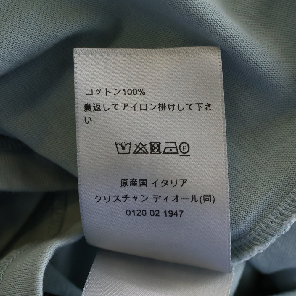 DIOR(ディオール) 24AW ハンドライティングコットンジャージー 半袖Tシャツ カットソー 493J696G0554 ブルー