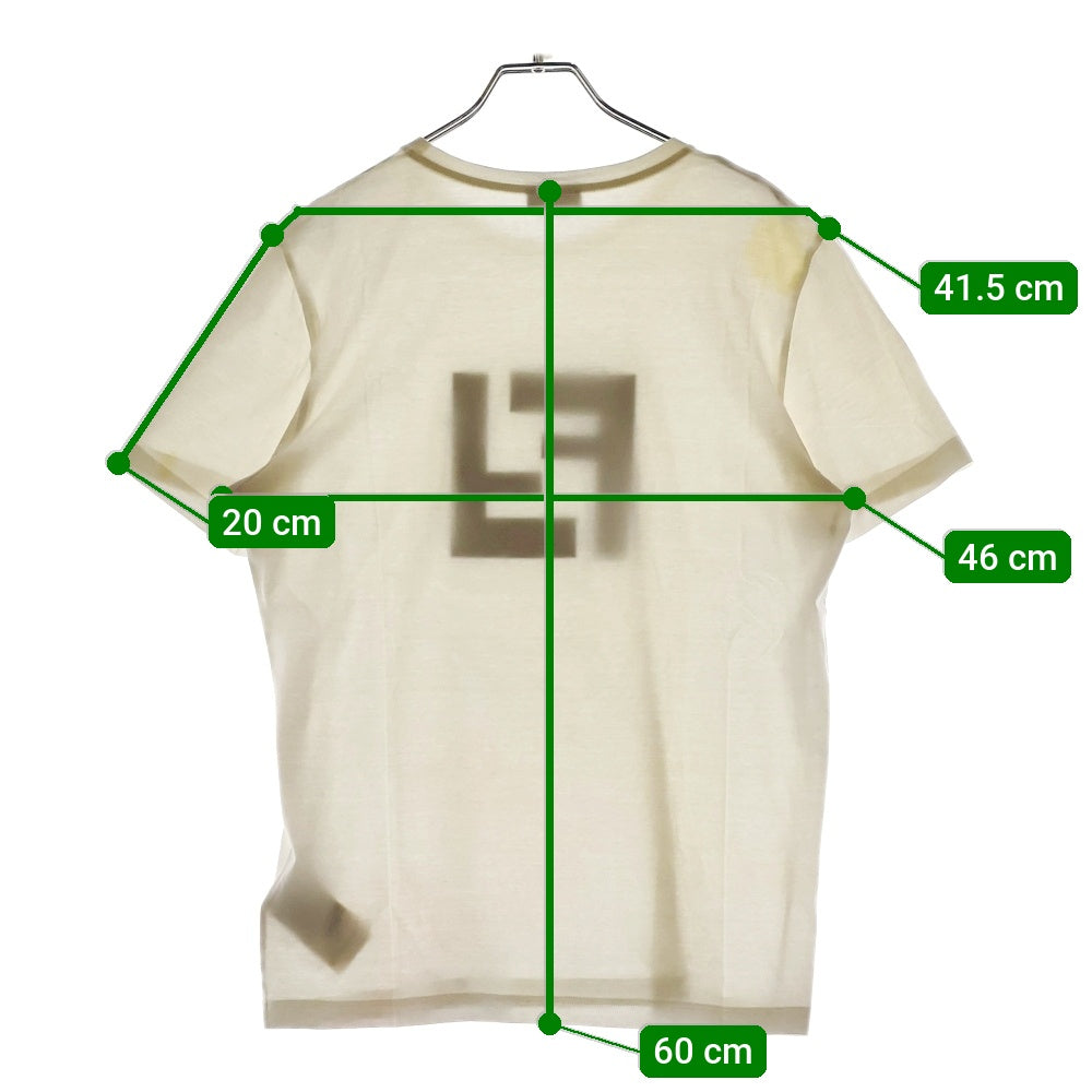 FENDI(フェンディ) FF Logo S/S Tee FAF532 FFロゴ 半袖Tシャツ カットソー ホワイト