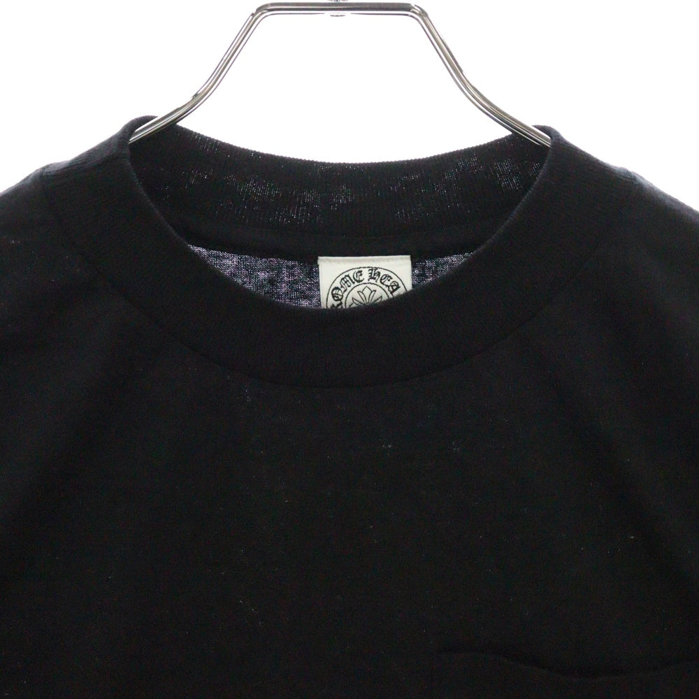 CHROME HEARTS(クロムハーツ) OLD×Maxfield Los Angels dagger L/S Tee×オールドモデル マックスフィールドコラボ バックロゴプリント 長袖Tシャツ ブラック