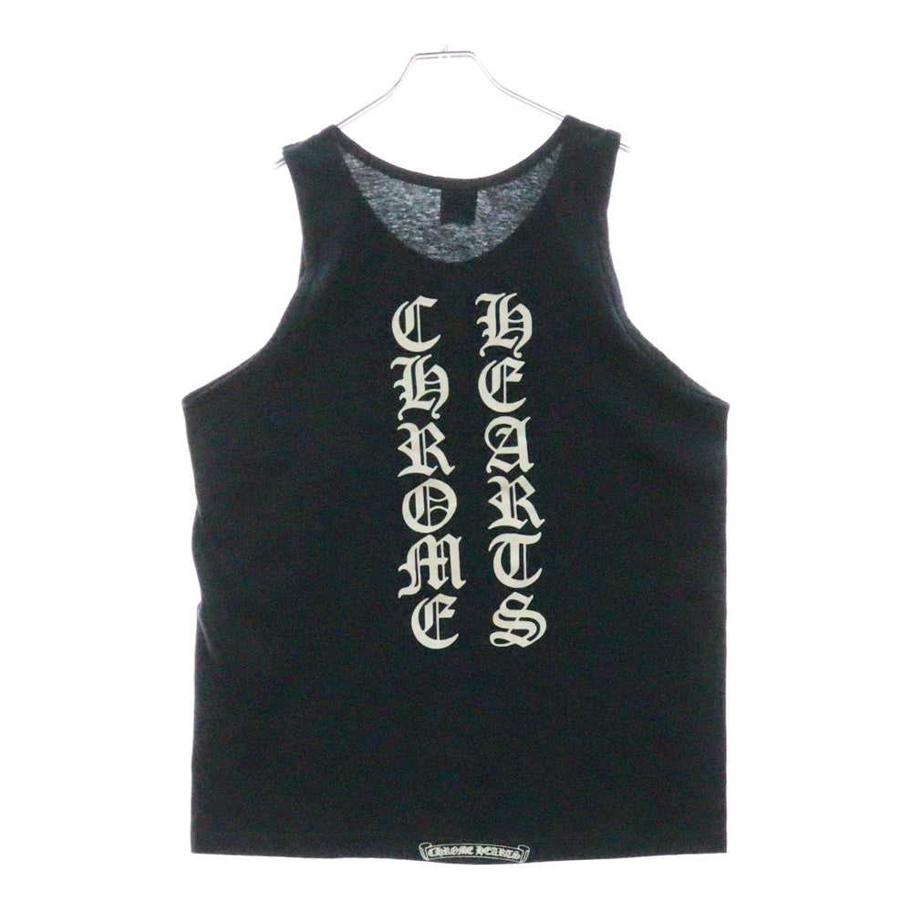 CHROME HEARTS(クロムハーツ) CH TANK TOP OLD スクリプトロゴプリントタンクトップ ネイビー