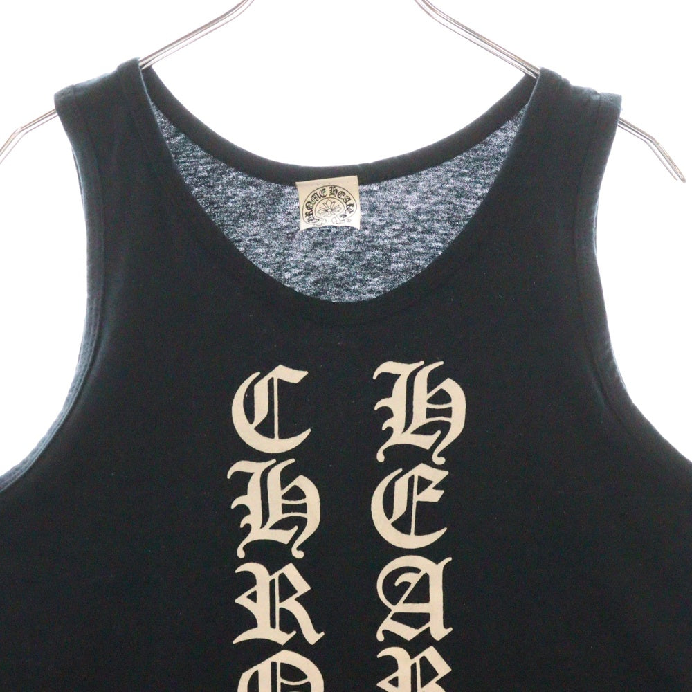 CHROME HEARTS(クロムハーツ) CH TANK TOP OLD スクリプトロゴプリントタンクトップ ネイビー