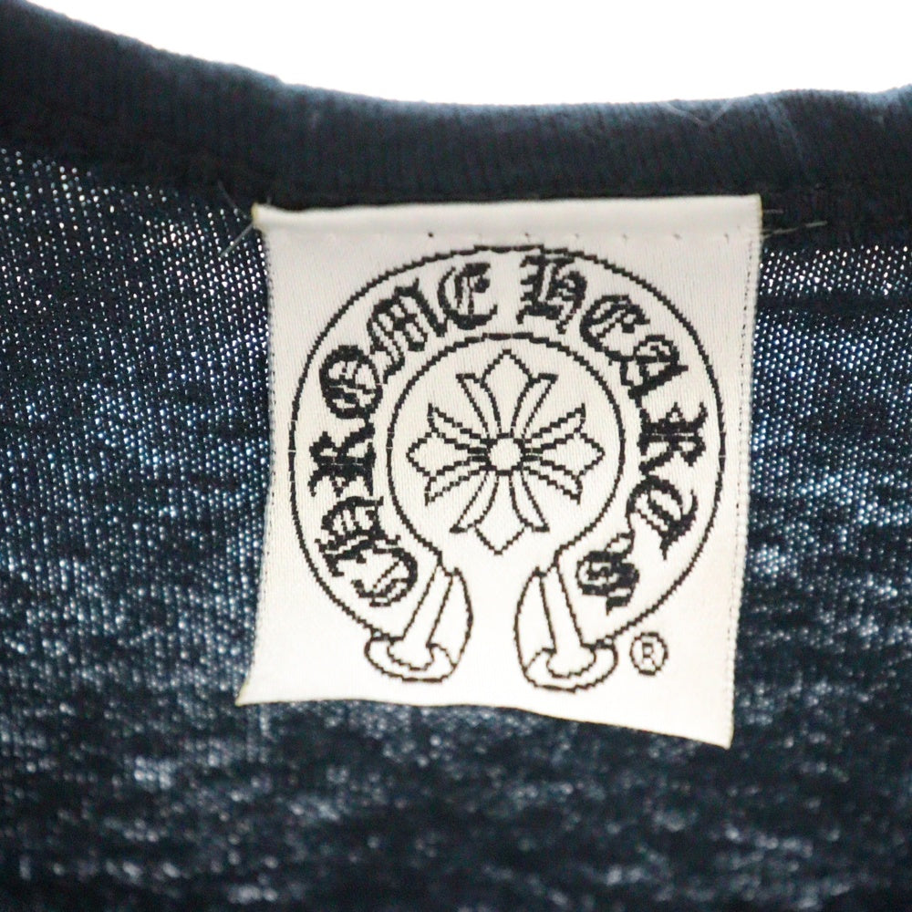 CHROME HEARTS(クロムハーツ) CH TANK TOP OLD スクリプトロゴプリントタンクトップ ネイビー