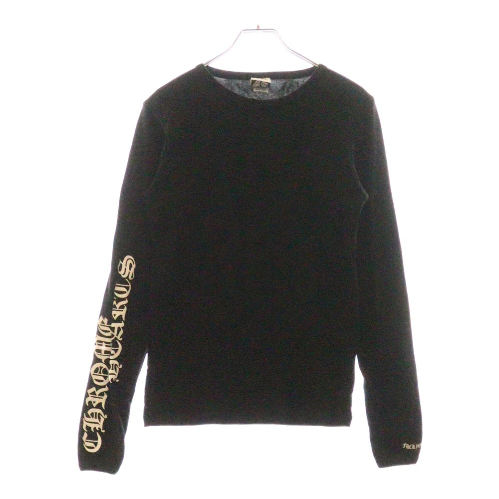 CHROME HEARTS(クロムハーツ) CH L/S /1 アームプリント ロングスリーブカットソー 長袖Tシャツ ブラック