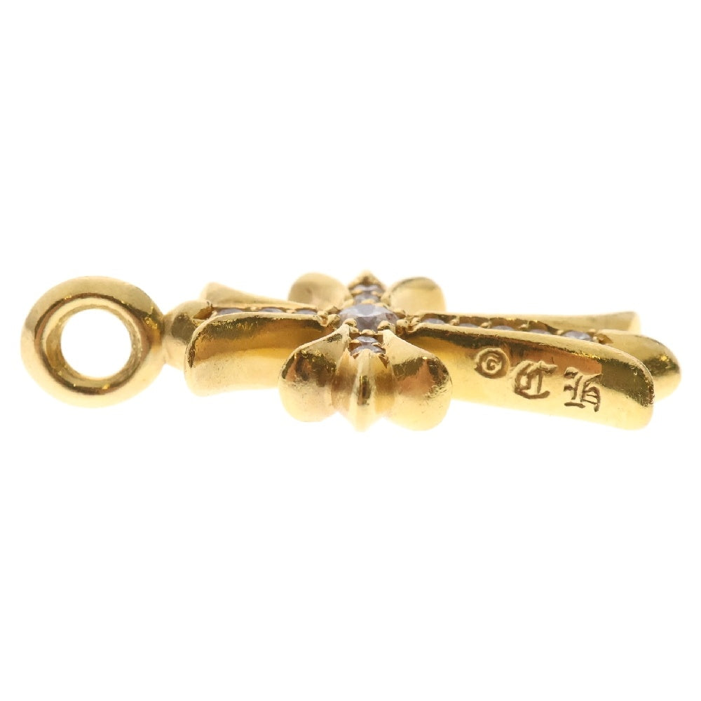 CHROME HEARTS(クロムハーツ) 22K TNY CRSF P/DIA タイニーファットクロス PAVEダイヤ ペンダントトップ ゴールド BCA033
