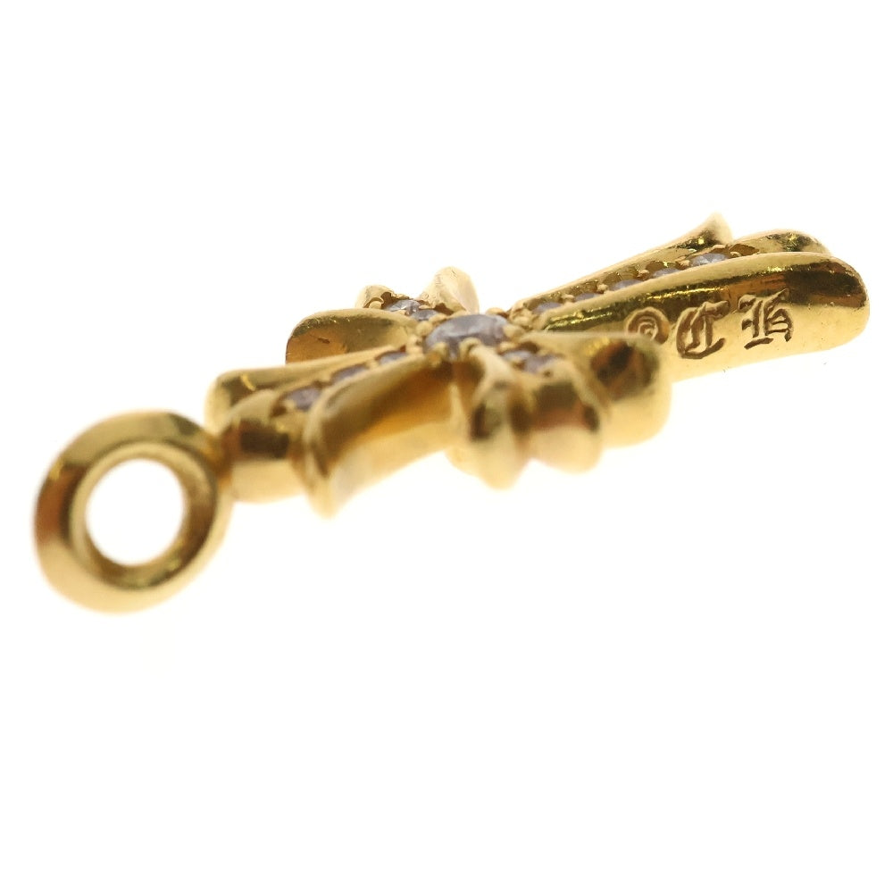 CHROME HEARTS(クロムハーツ) 22K TNY CRSF P/DIA タイニーファットクロス PAVEダイヤ ペンダントトップ ゴールド BCA033