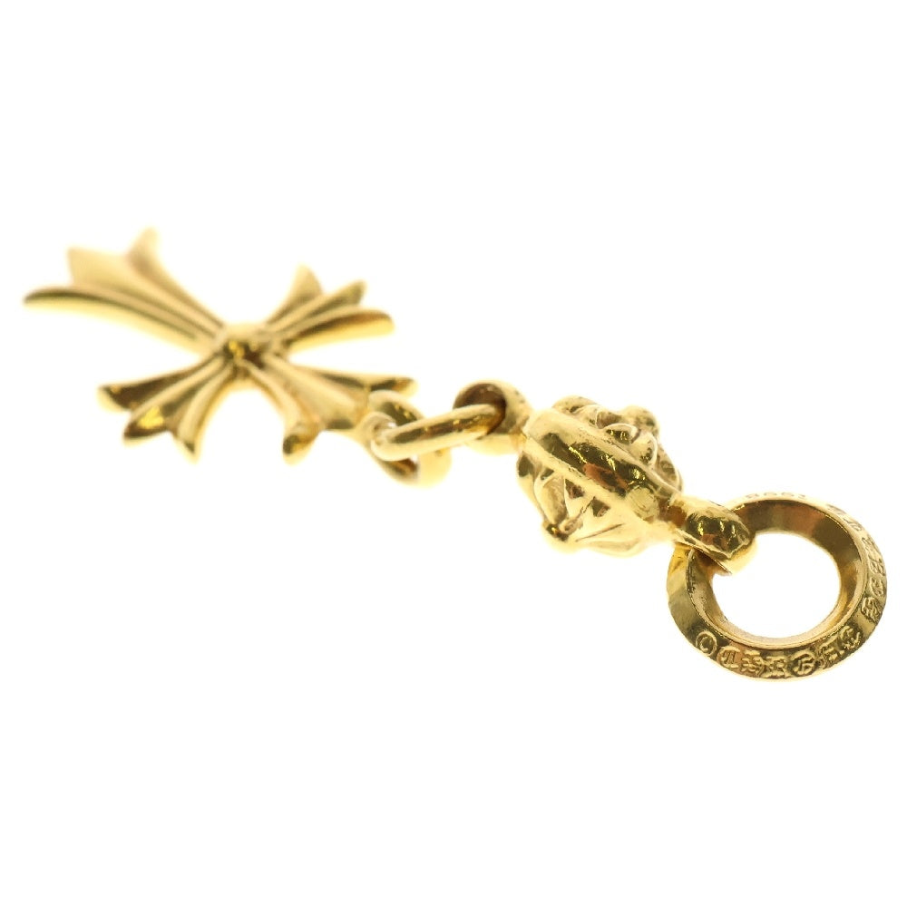 CHROME HEARTS(クロムハーツ) 22K 1BT TNY CH CRS 1ボールタイニーCHクロス チャーム ゴールドネックレストップ