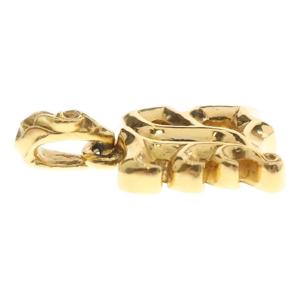 CHROME HEARTS(クロムハーツ) 22K ALPHABET CHARM B アルファベットチャーム ゴールドネックレストップ