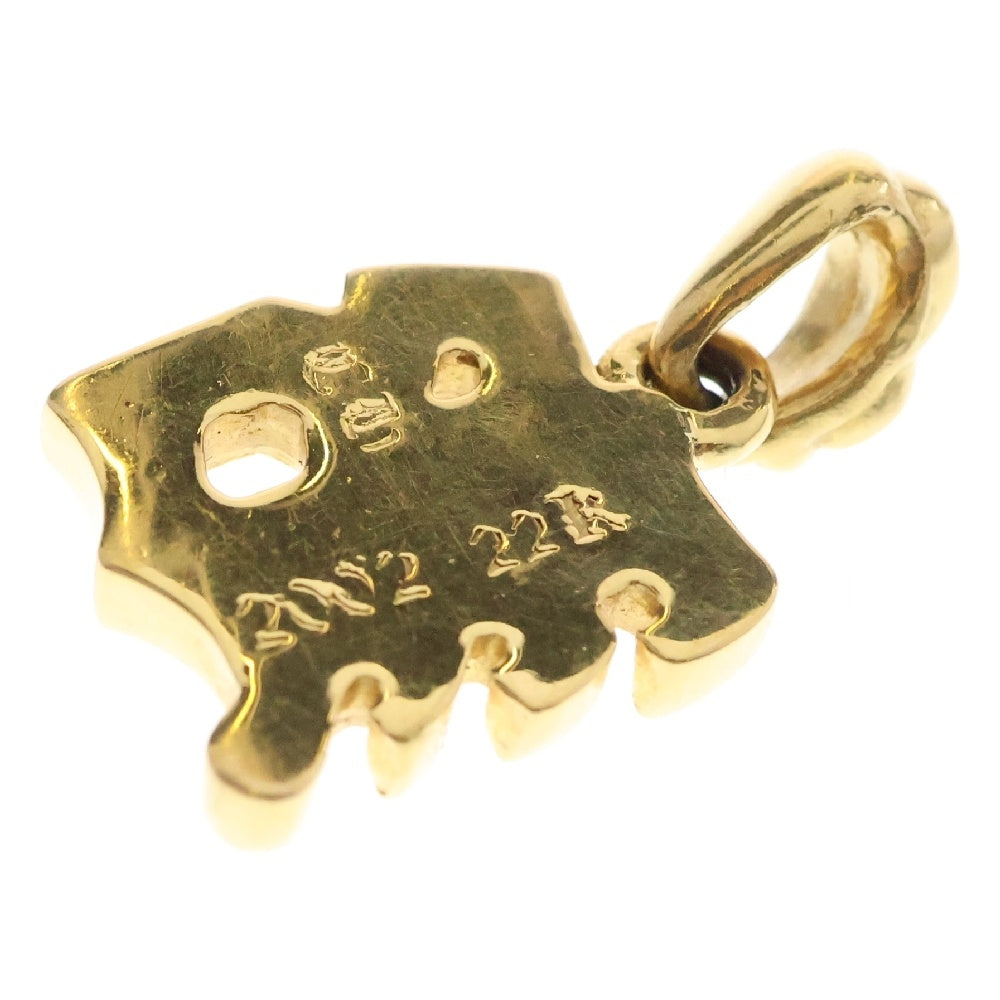 CHROME HEARTS(クロムハーツ) 22K ALPHABET CHARM B アルファベットチャーム ゴールドネックレストップ