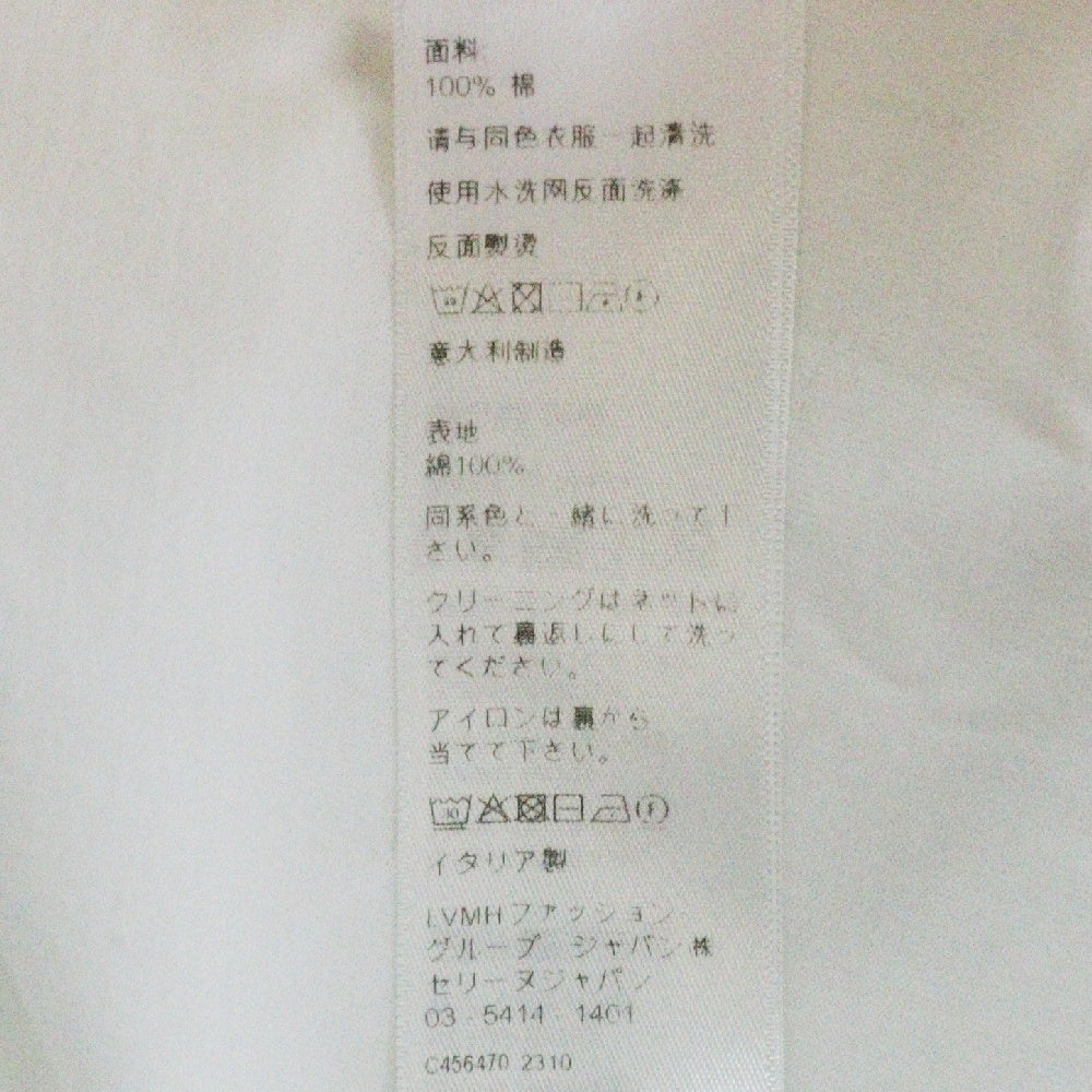 CELINE(セリーヌ) トリオンフ刺繍ロゴ ルーズ 半袖Tシャツ カットソー ホワイト