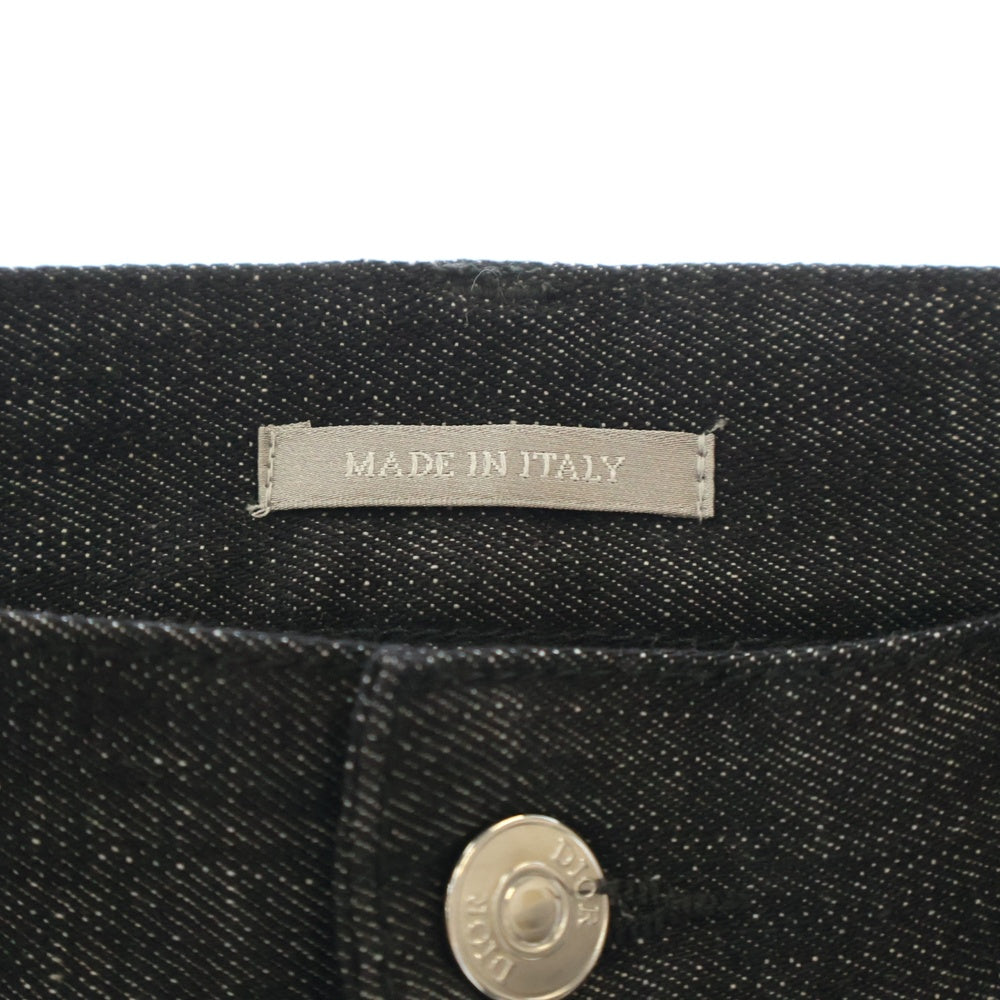 DIOR(ディオール) Logo Stretch Denim 313DS14B315X ロゴワッペン ストレッチデニムパンツ ブラック