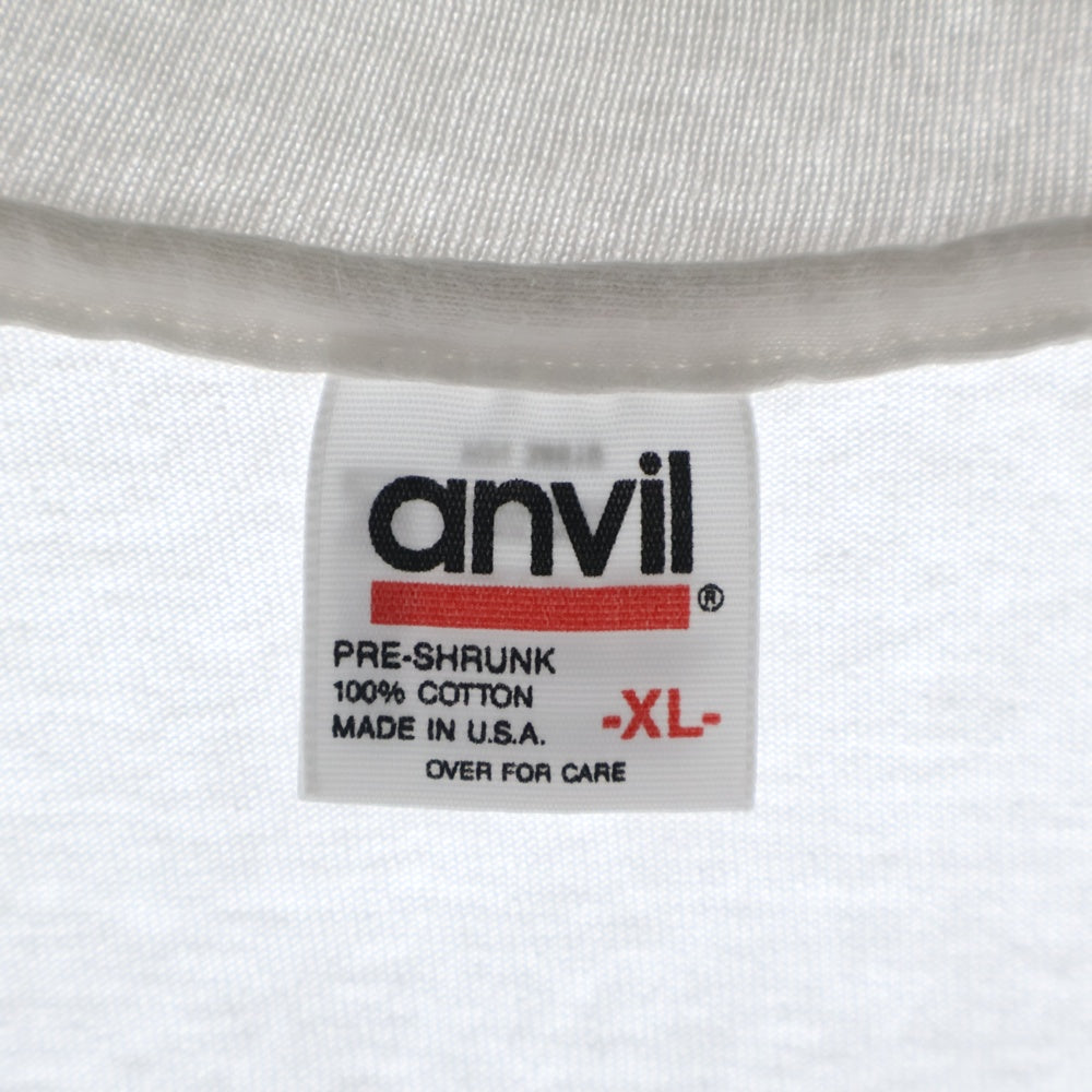 VINTAGE(ヴィンテージ) 90's anvil maxell Take Your Music To The Max マクセル 半袖プリントTシャツ カットソー ホワイト