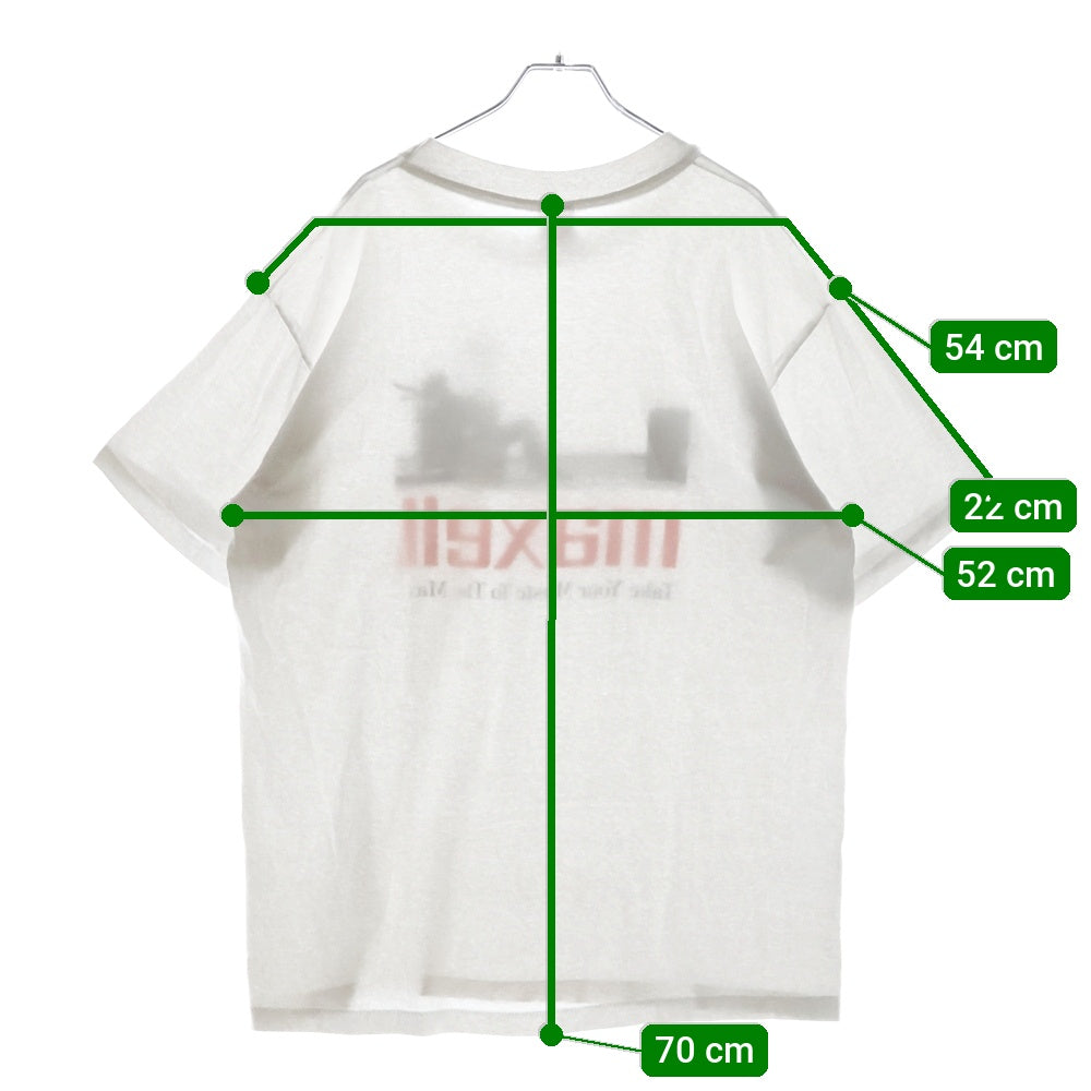 VINTAGE(ヴィンテージ) 90's anvil maxell Take Your Music To The Max マクセル 半袖プリントTシャツ カットソー ホワイト