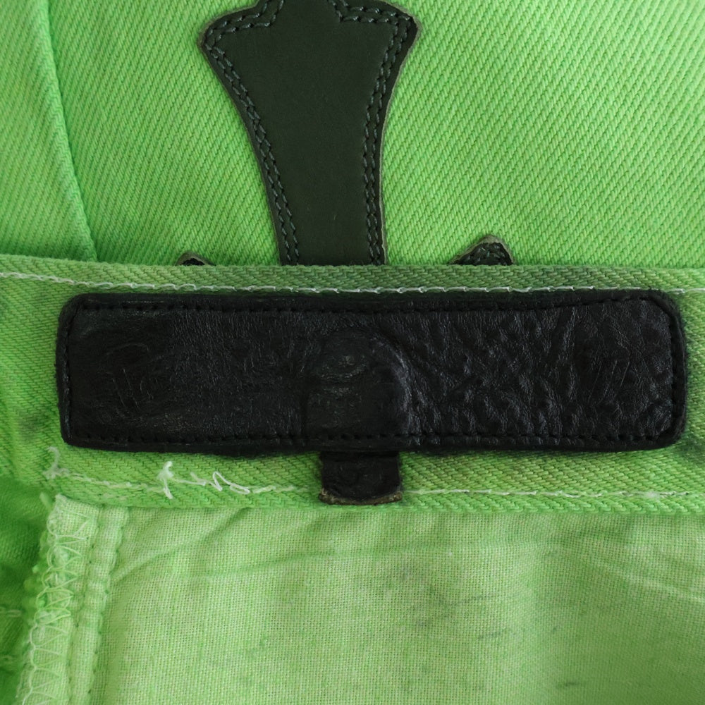 CHROME HEARTS(クロムハーツ) ×GALLERY DEPT クロスパッチ501デニムパンツ グリーン