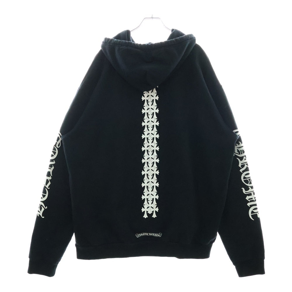 CHROME HEARTS(クロムハーツ) SWTSHRT PLV セメタリークロスプリントパーカー