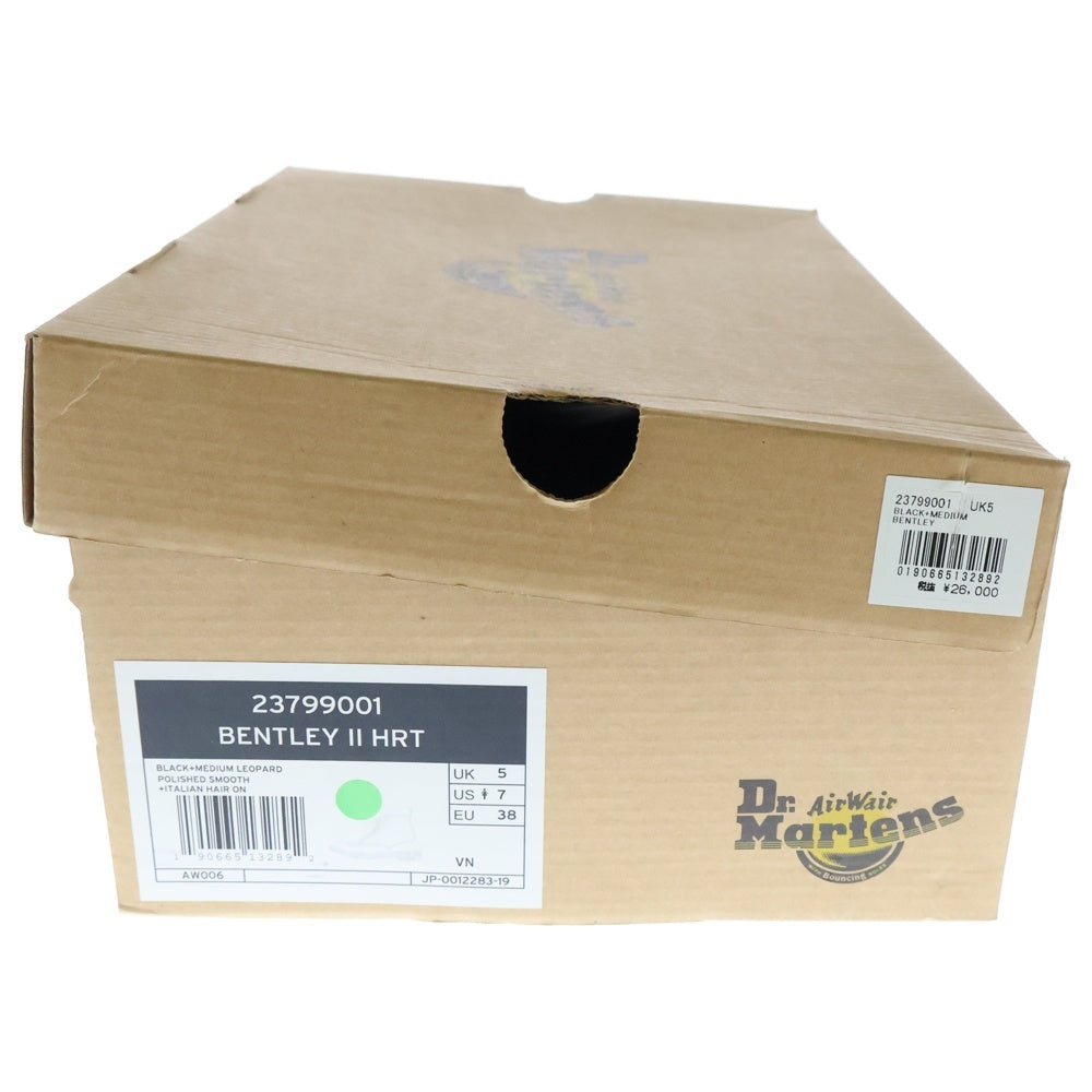 Dr.Martens(ドクターマーチン) BENTLEY II HRT BLACK レオパード レースアップ ハイカットブーツ シューズ レディース 23799001 ブラック