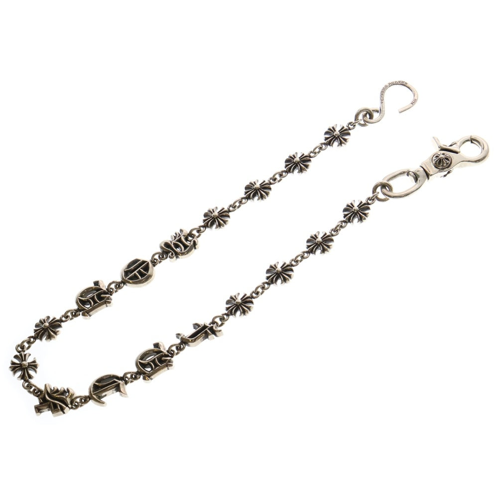 CHROME HEARTS(クロムハーツ) 4C CROSS LONG-T FUCK YOU 1クリップカットアウトCHプラス ファックユー シルバーウォレットチェーン
