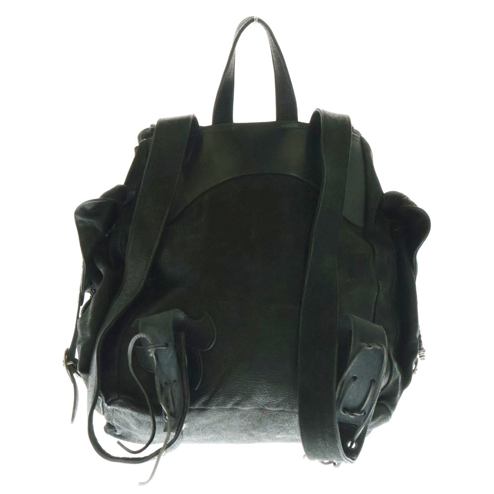CHROME HEARTS(クロムハーツ) BACKPACK FILIG CROSS-S ラージバックパック フィリグリークロス付きガンスリンガーストラップレザーバックパック ブラック