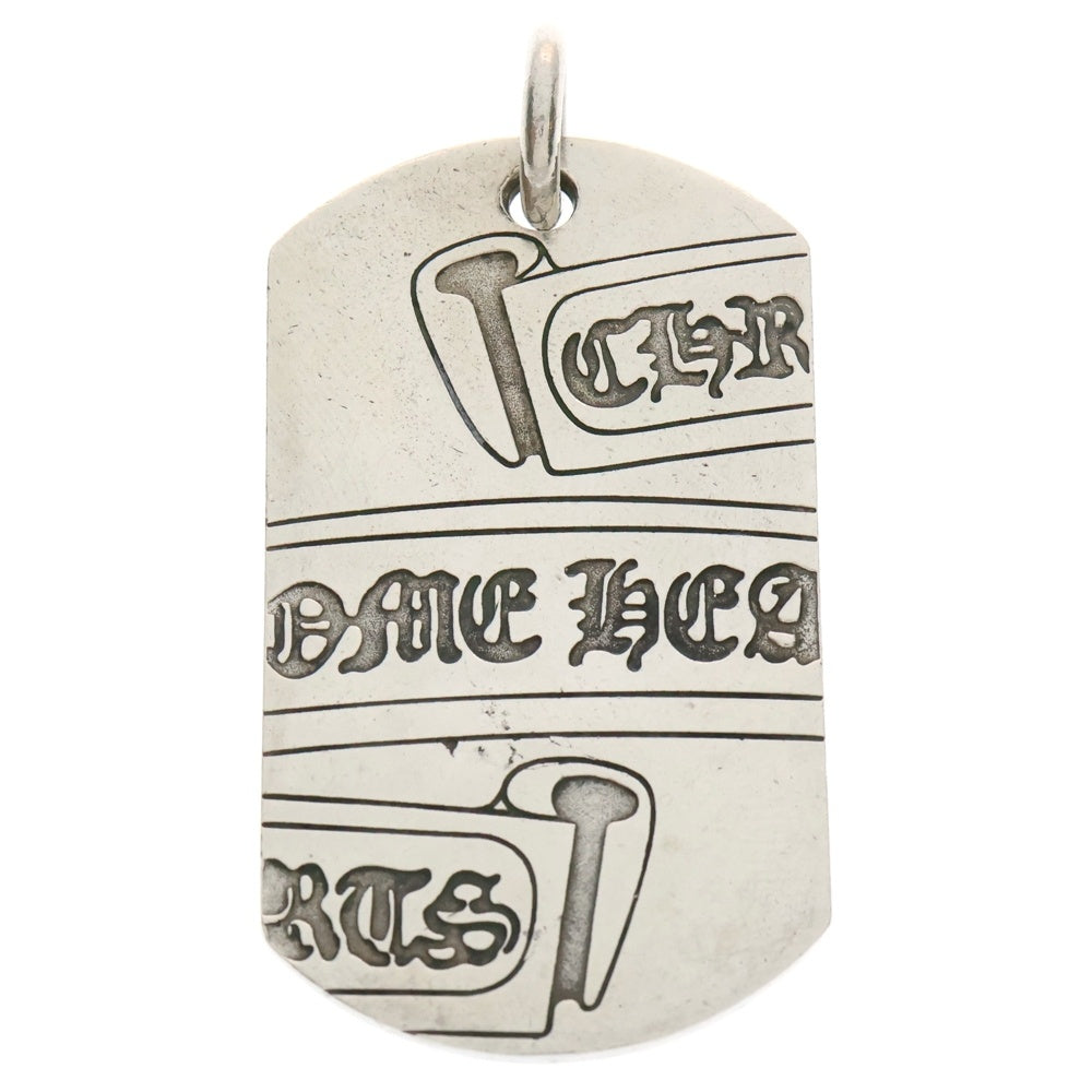 CHROME HEARTS(クロムハーツ) D TAG LRG LTD ニューヨーク限定 セグメンテッド スクロール ラージドッグタグ ペンダントトップ