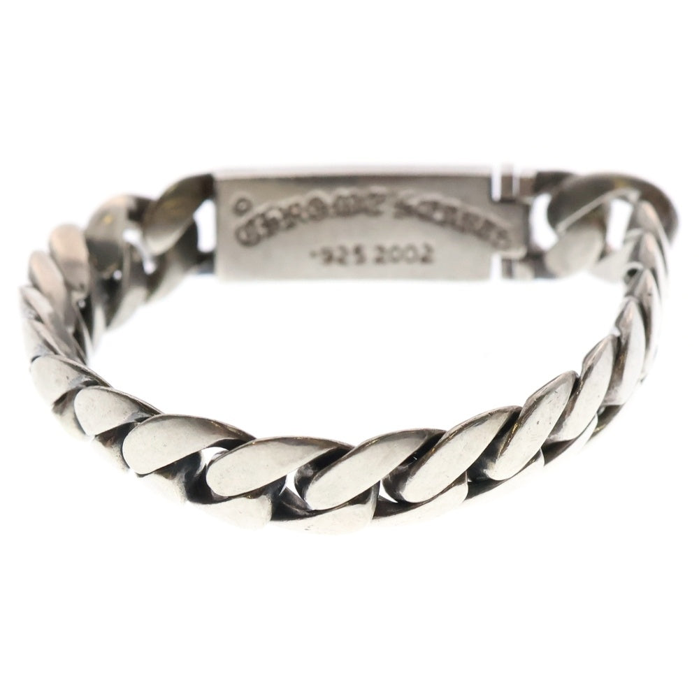 CHROME HEARTS(クロムハーツ) ID BBY FLRL CRS ベイビーIDフローラルクロス シルバーブレスレット 18LINK