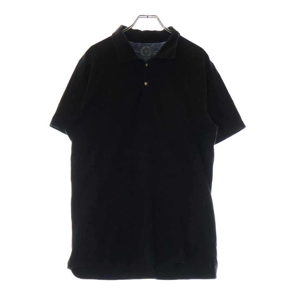 CHROME HEARTS(クロムハーツ) POLO SHIRT CH PLS BSフレアボタン CHプラス半袖ポロシャツ ブラック