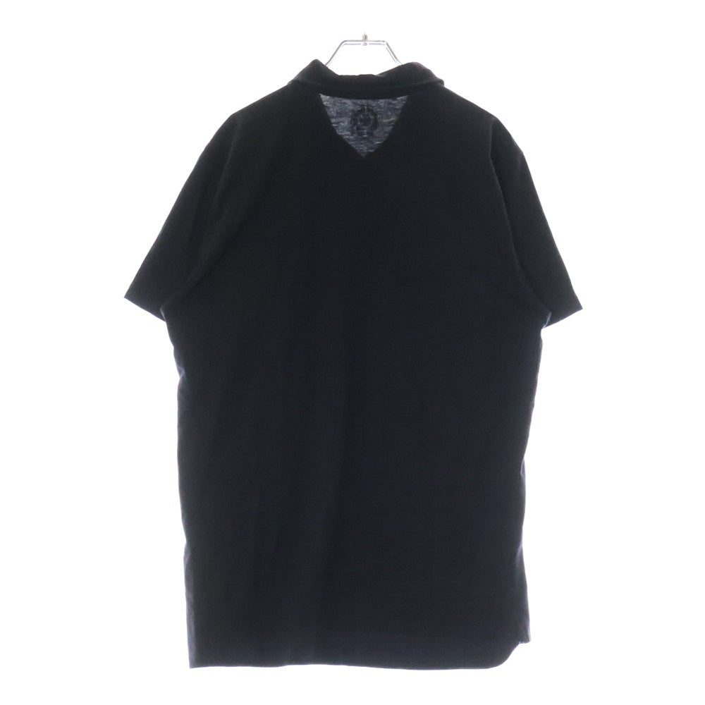 CHROME HEARTS(クロムハーツ) POLO SHIRT CH PLS BSフレアボタン CHプラス半袖ポロシャツ ブラック