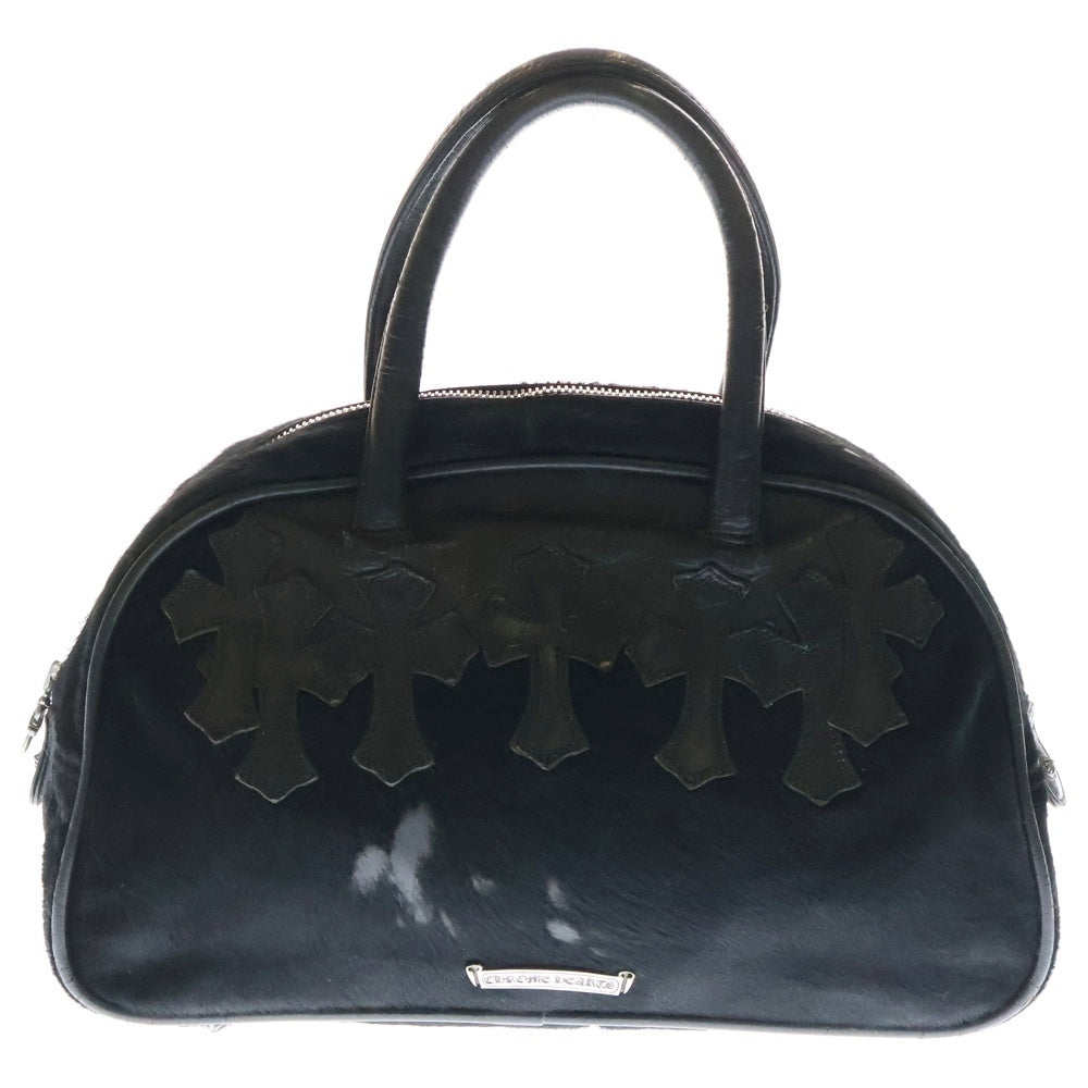 CHROME HEARTS(クロムハーツ) GYM SM ジムバッグ オールドミディアム ハラコレザーハンドバッグ ブラック