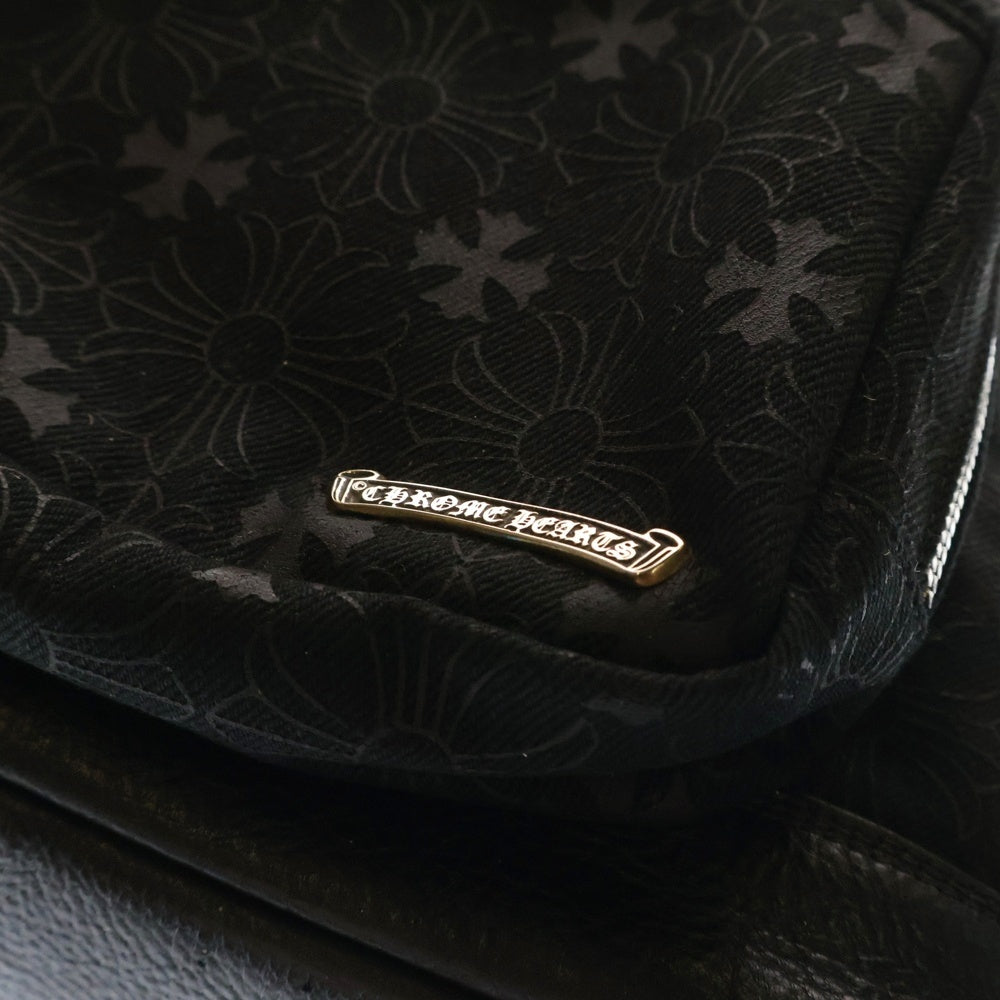 CHROME HEARTS(クロムハーツ) 7TH GRADE MINI CHプラス デニム総柄バックパック ブラック