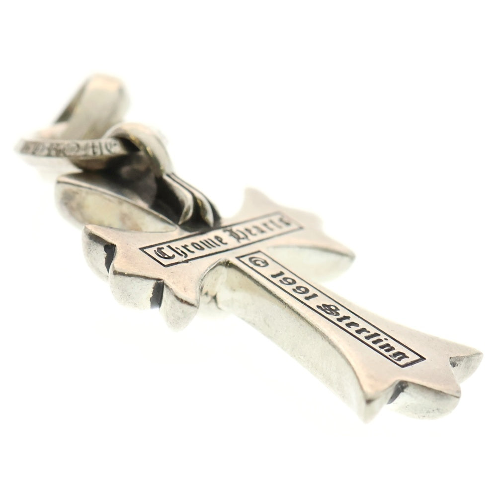 CHROME HEARTS(クロムハーツ) CH CRS SML W/BALE Wベイル スモールCHクロス ペンダントトップ シルバー BCA218